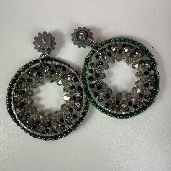 Beaded Statement Earrings - Picture 4 of 5